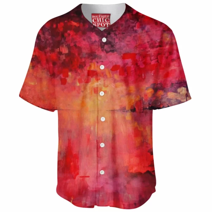 Red sky at night Baseball Jersey