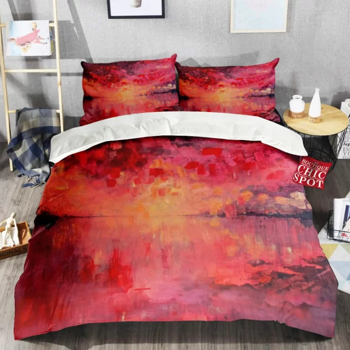 Red sky at night Bedding Set