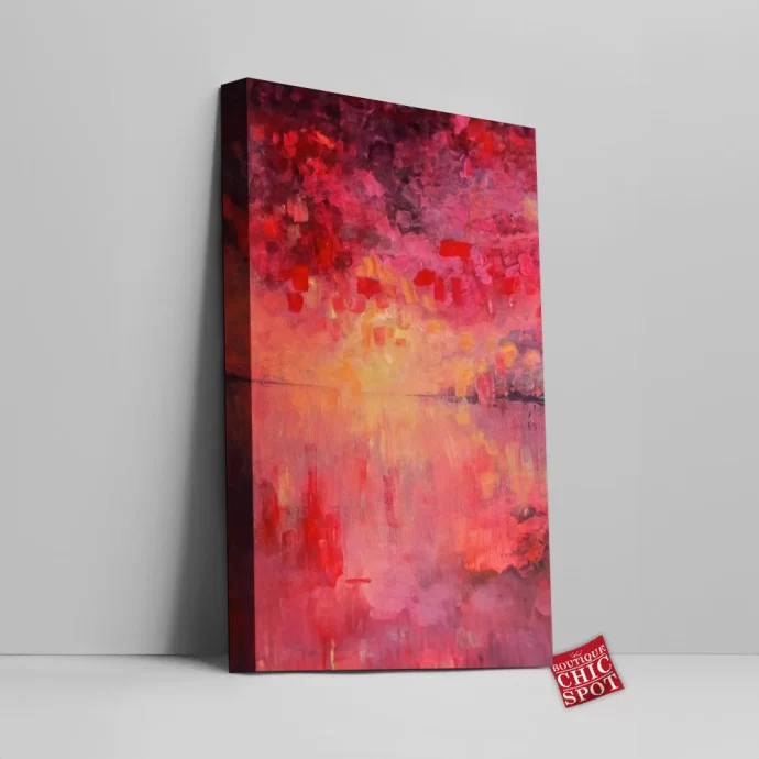 Red sky at night Canvas Wall Art