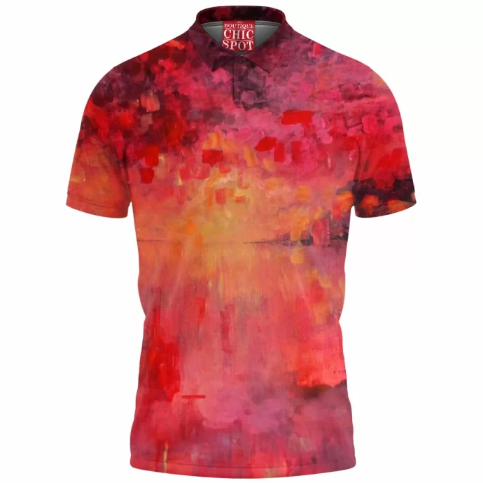 Red sky at night Polo Shirt