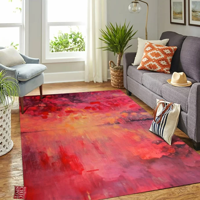 Red sky at night Rectangle Rug