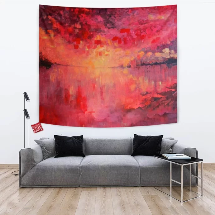 Red sky at night Tapestry