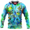 Abstract Fleece-Hoodie