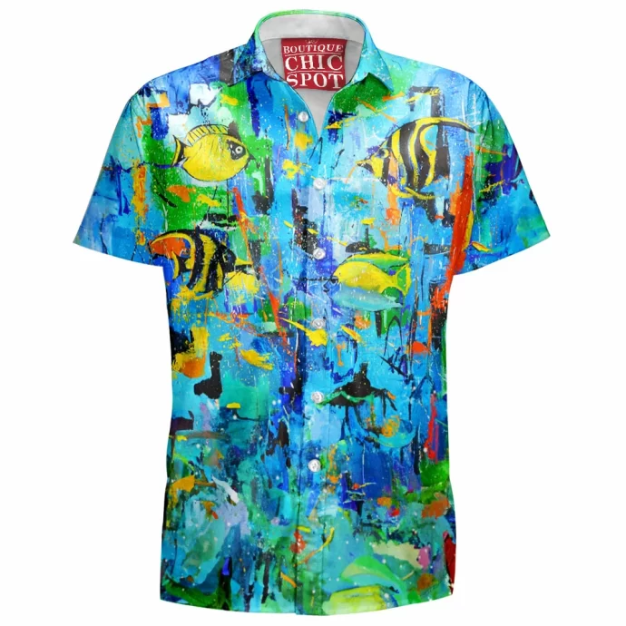 Blue Sea Hawaiian Shirt