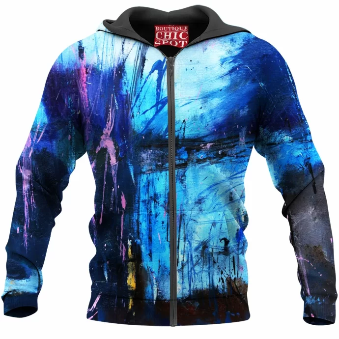 Blue Morning Zip Hoodie