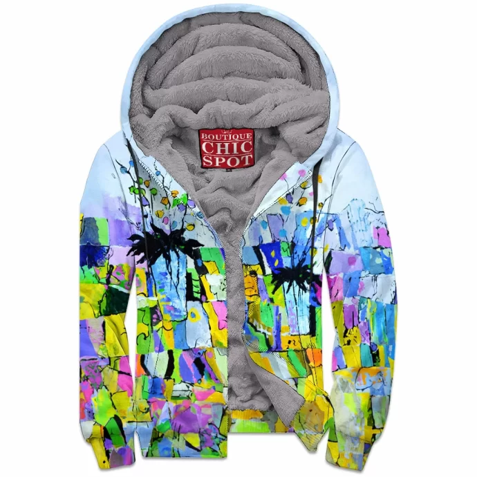 Still life two Colourful Zip Fleece Hoodie