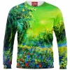 Abstract Sweatshirt, Flower Sweatshirt