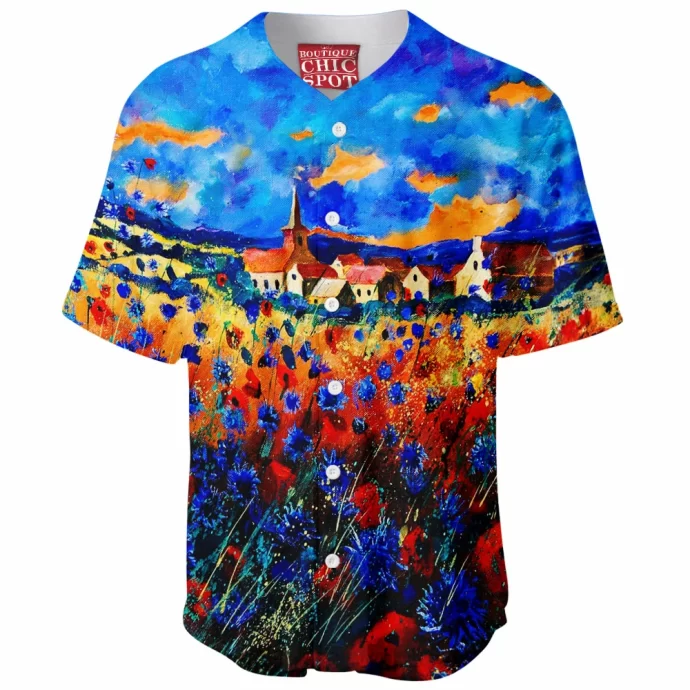 Field Flowers Baseball Jersey