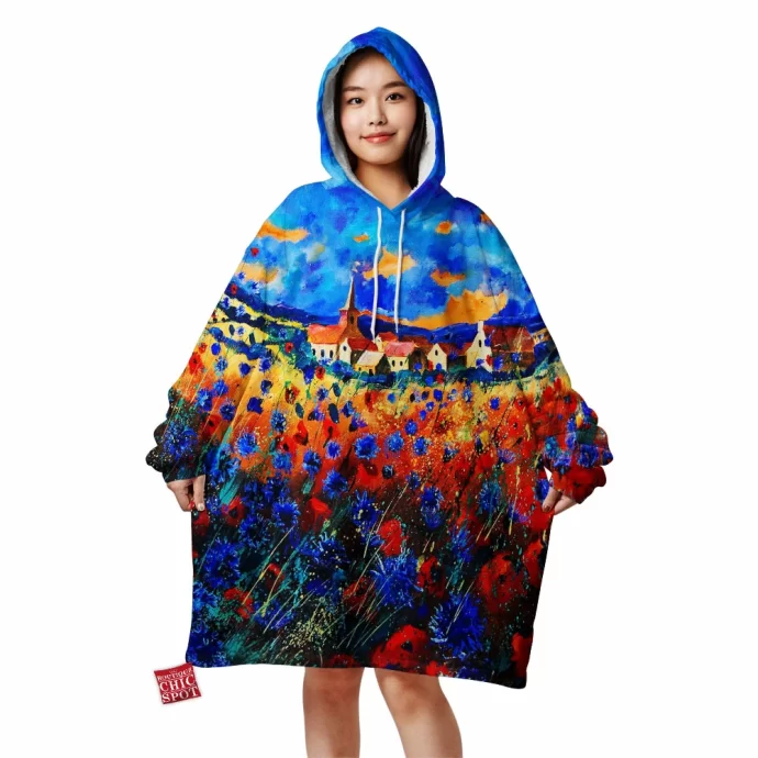 Field Flowers Blanket Hoodie