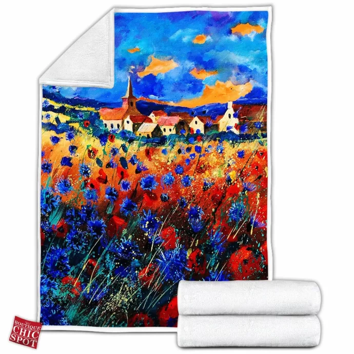 Field Flowers Fleece Blanket