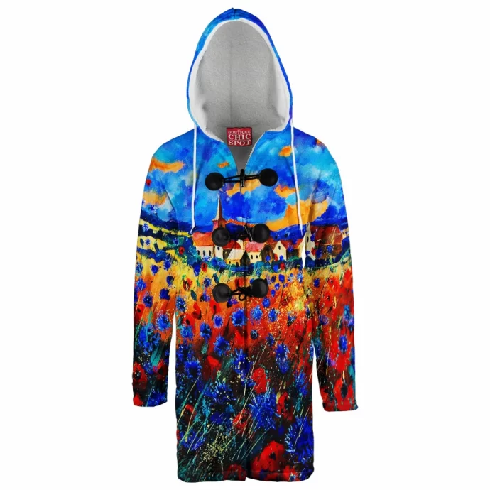 Field Flowers Hooded Cloak Coat