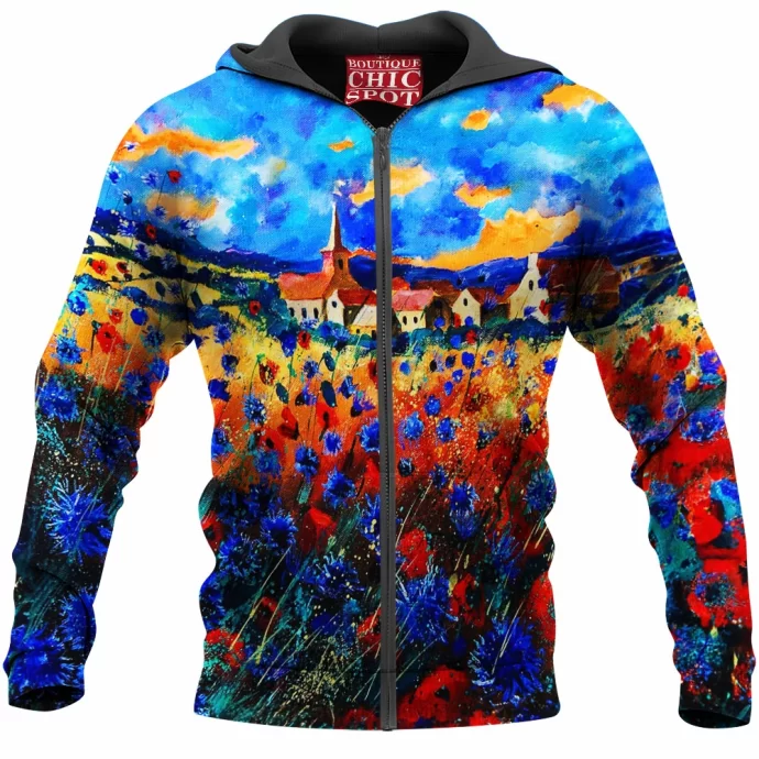 Field Flowers Zip Hoodie