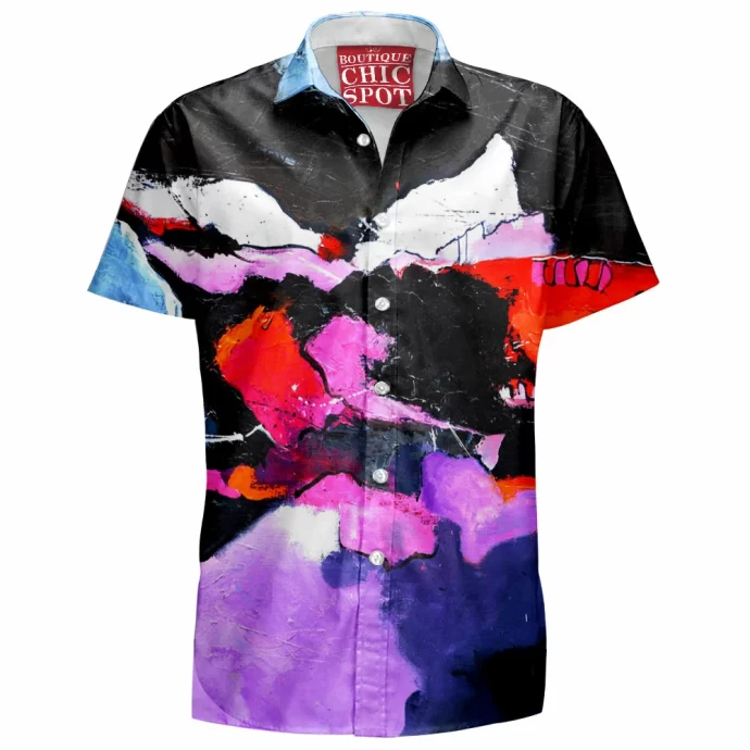 Black Red Hawaiian Shirt