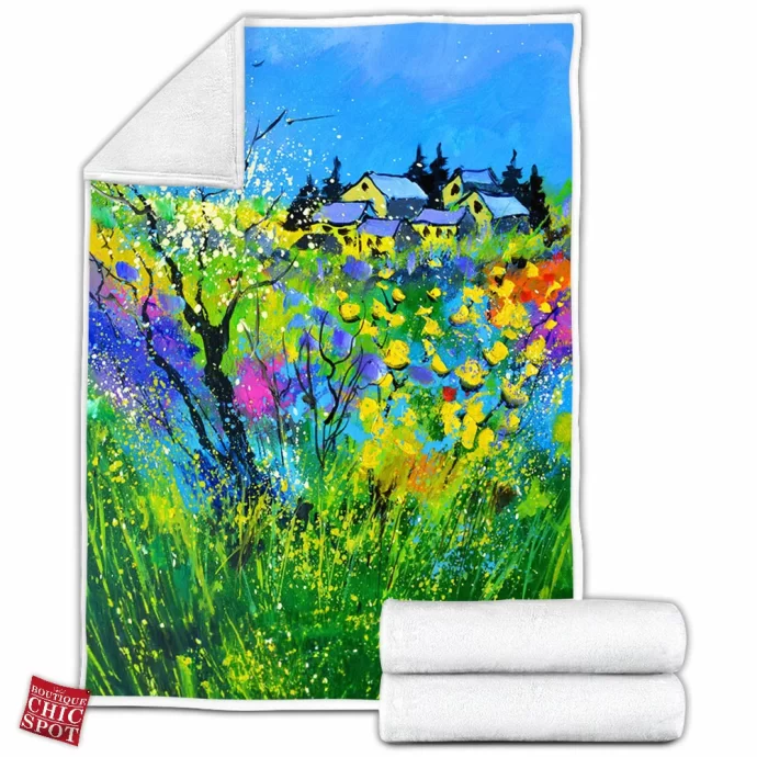 Spring Full Colours Fleece Blanket