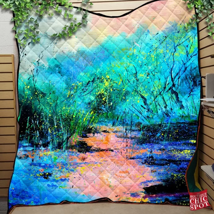 Magic Sunset Quilt Blanket