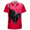Black Cat Hawaiian-Shirt