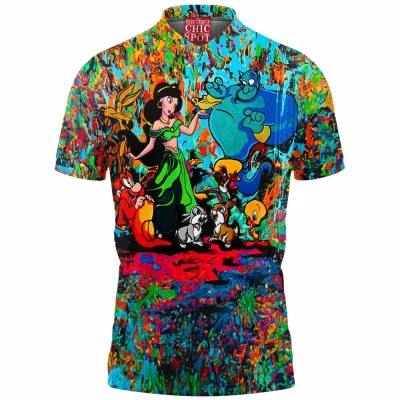 Cartoon Polo Shirt, Looney Tunes Polo Shirt, Disney Polo Shirt, Genie Polo Shirt, Jasmine Polo Shirt, Thumper Polo Shirt, Tweety Polo Shirt