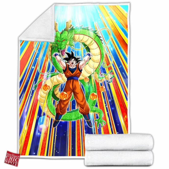 Son Goku Fleece Blanket