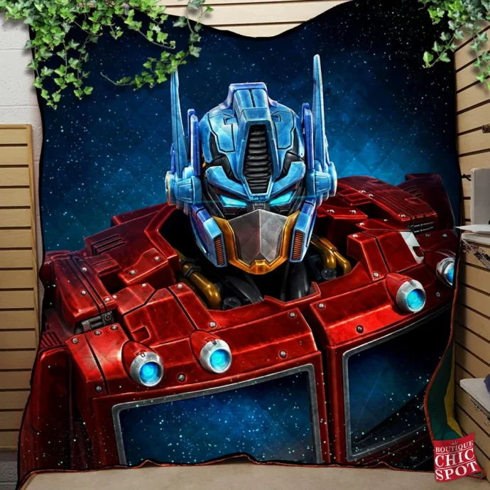 Optimus Prime Quilt Blanket