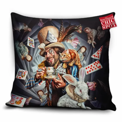 The Mad Hatter Pillow Cover