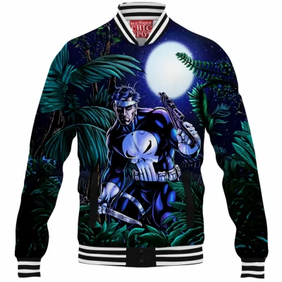 Comic Baseball-Jacket, Punisher Baseball-Jacket
