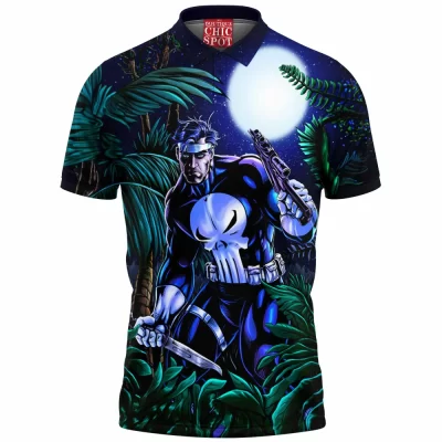 Comic Polo Shirt, Punisher Polo Shirt