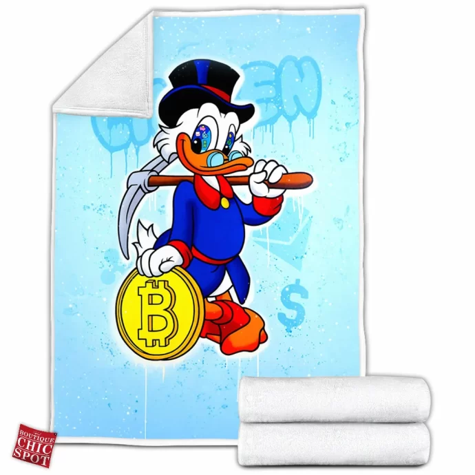 Scrooge McDuck Fleece Blanket