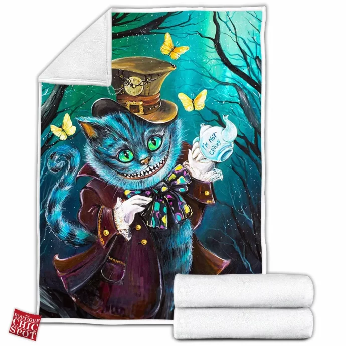 Cheshire Cat Fleece Blanket