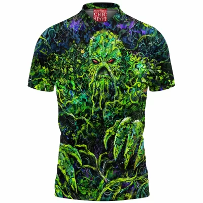 Comic Polo Shirt, Swamp Thing Polo Shirt