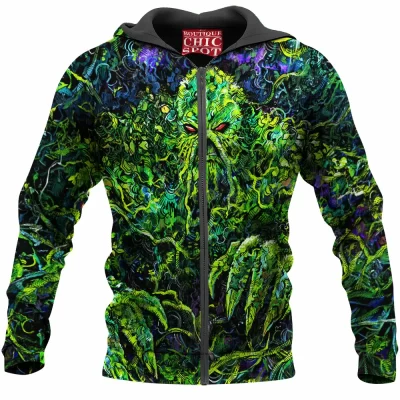 Comic Zip-Hoodie, Swamp Thing Zip-Hoodie
