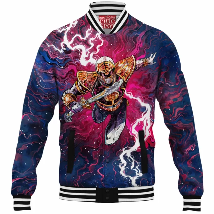 Mighty Morphin Power Rangers Baseball Jacket