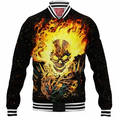Comic Baseball-Jacket, Ghost Rider Baseball-Jacket