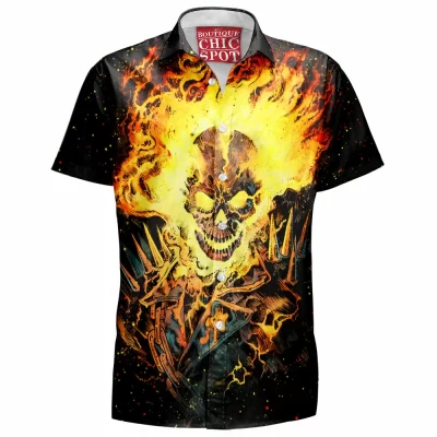 Comic Hawaiian-Shirt, Ghost Rider Hawaiian-Shirt