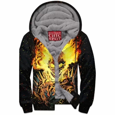 Comic Zip-Fleece-Hoodie, Ghost Rider Zip-Fleece-Hoodie