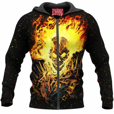 Comic Zip-Hoodie, Ghost Rider Zip-Hoodie