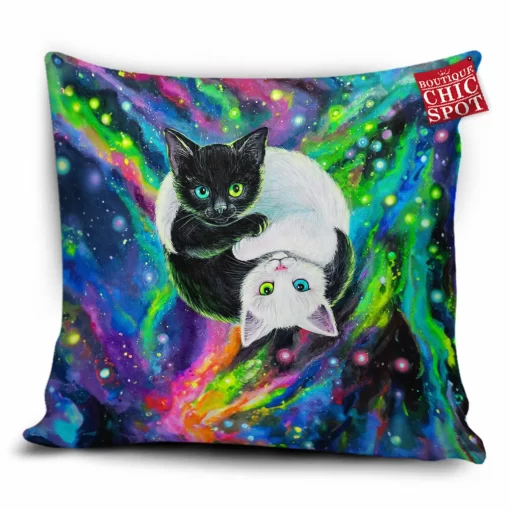 Yin Yang Cats Pillow Cover