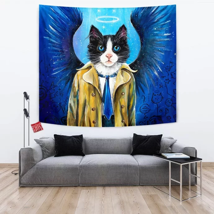 Angel Supernatural Cat Tapestry