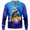 Three Wise Kitties Knitted Sweater