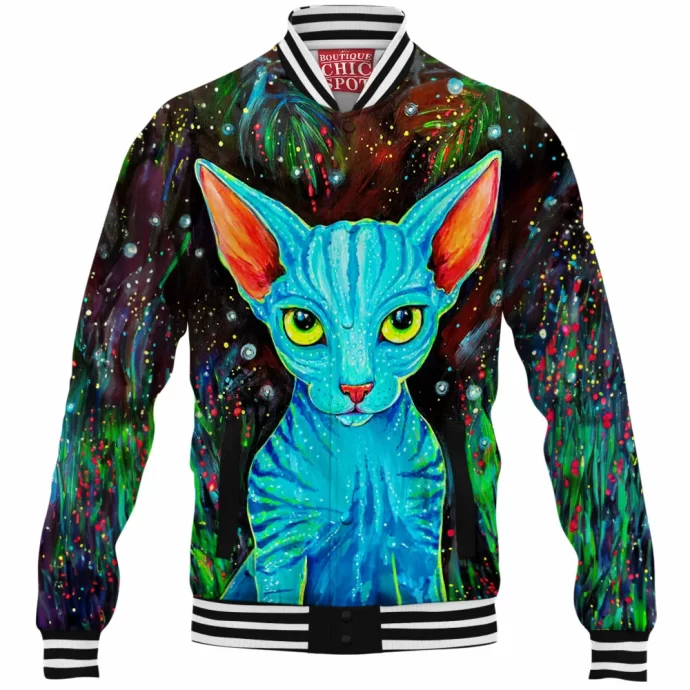 Poras Cat Baseball Jacket