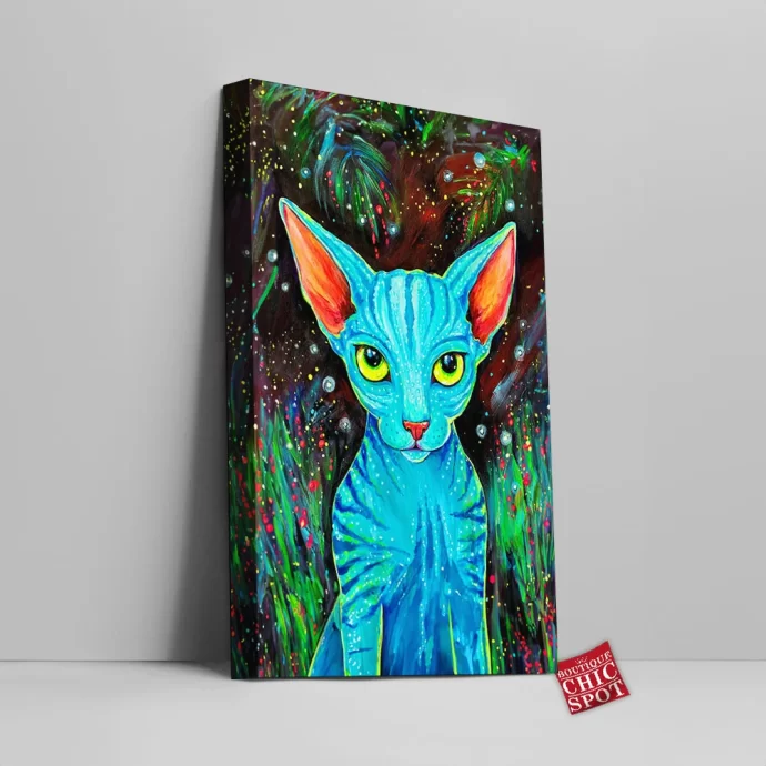 Poras Cat Canvas Wall Art