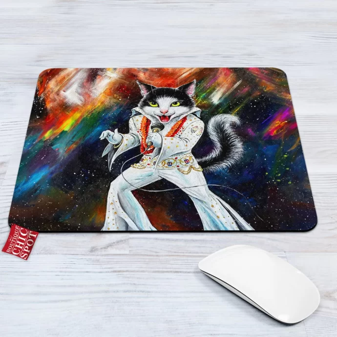 Elvis Presley Cat Mouse Pad