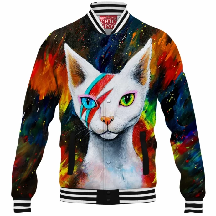 David Bove Cat Baseball Jacket