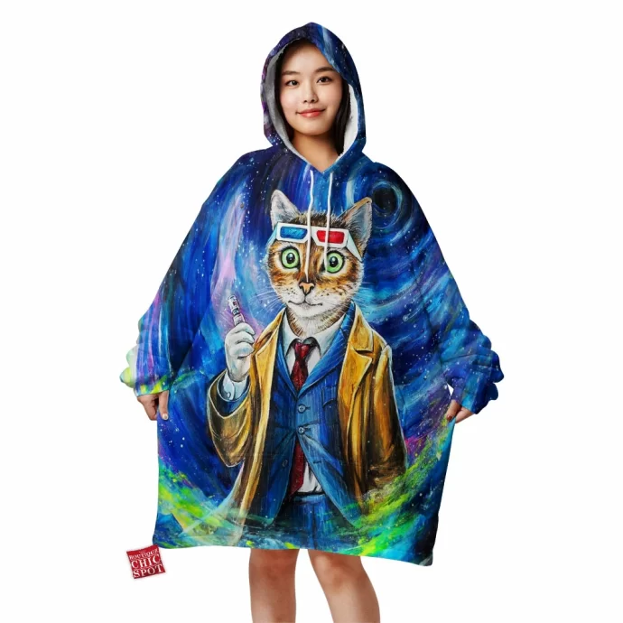 Doctor Who Cat Blanket Hoodie