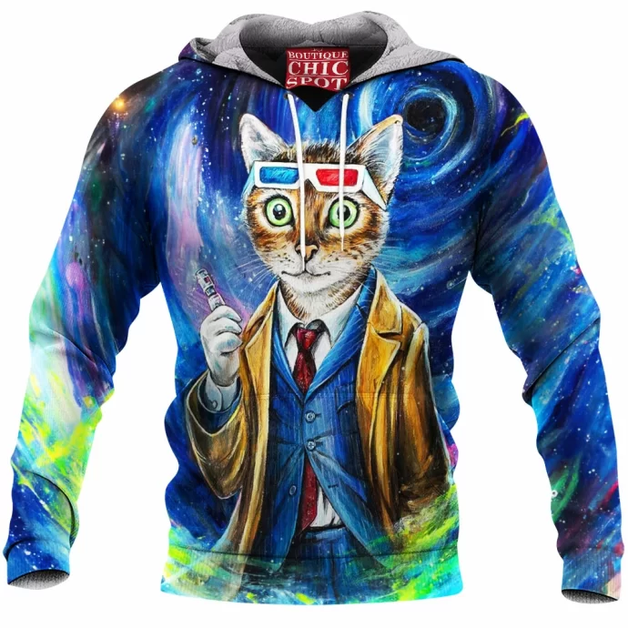 Doctor Who Cat Fleece Hoodie