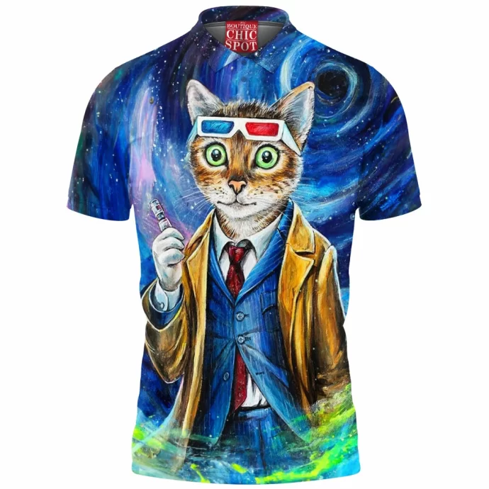 Doctor Who Cat Polo Shirt