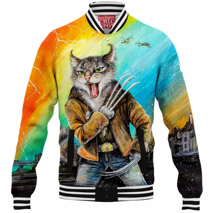 Wolverine Cat Baseball Jacket