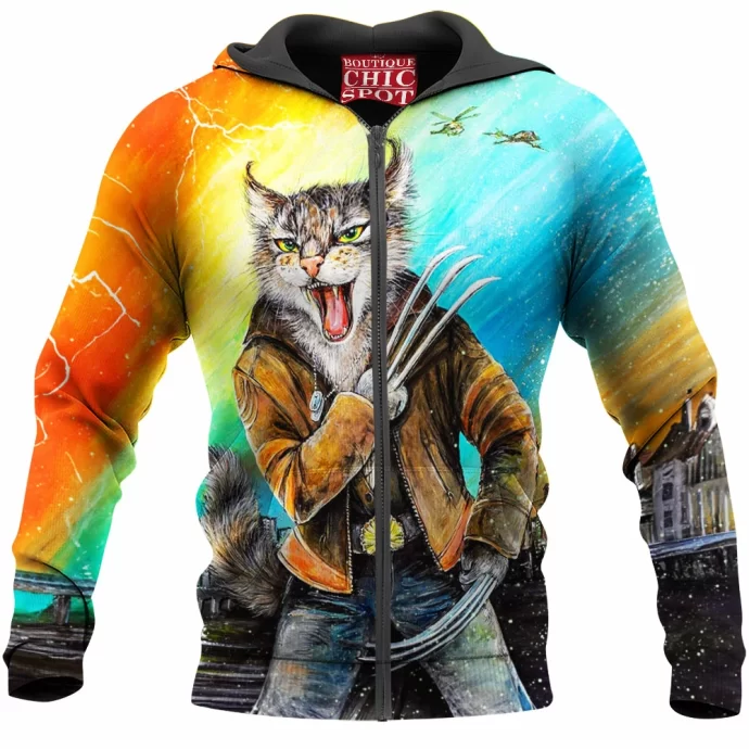 Wolverine Cat Zip Hoodie