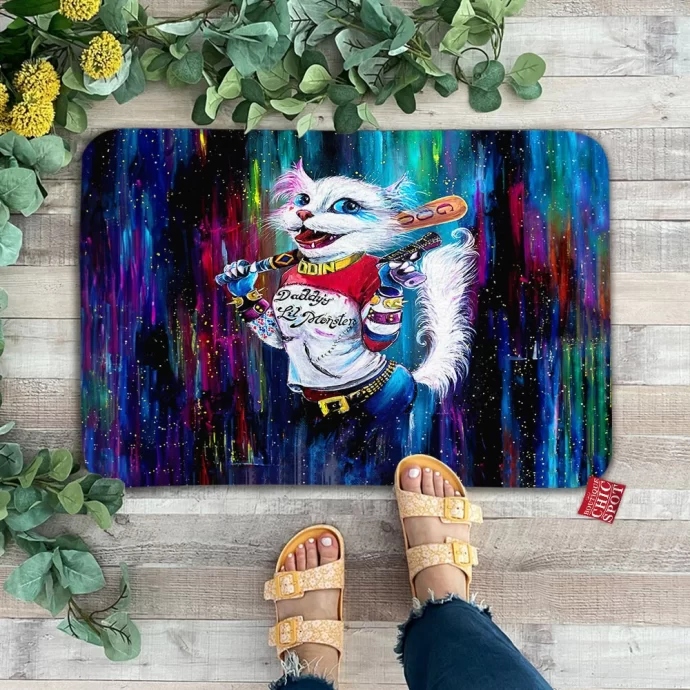 Harley Quinn Cat Doormat