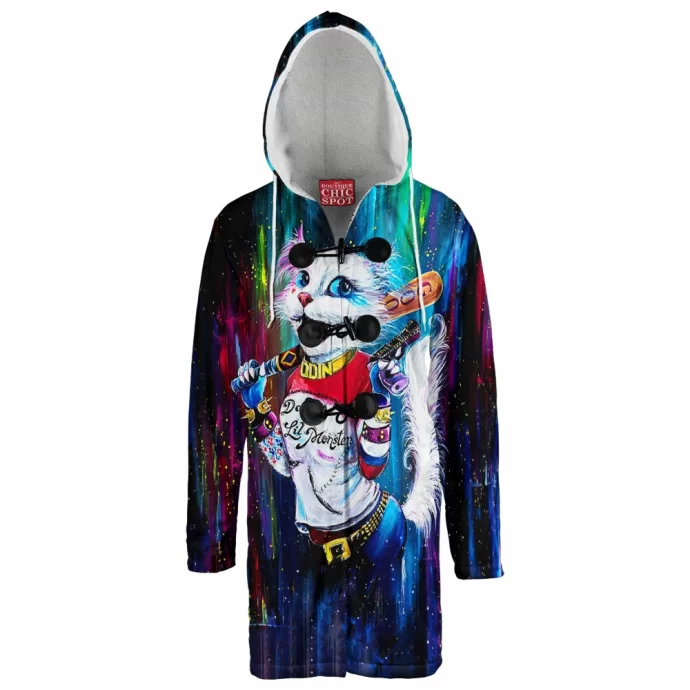 Harley Quinn Cat Hooded Cloak Coat