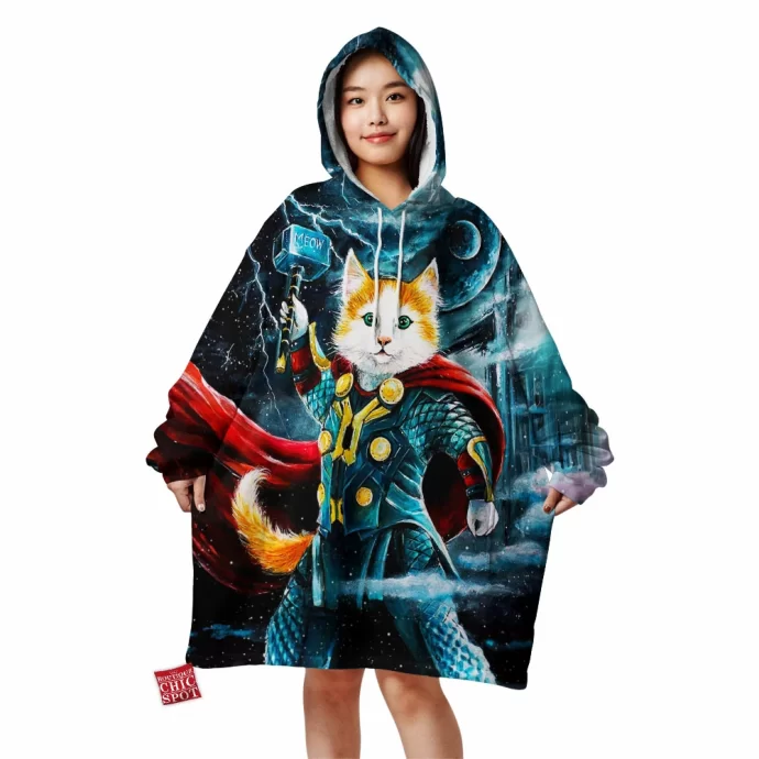 Thor Cat Blanket Hoodie